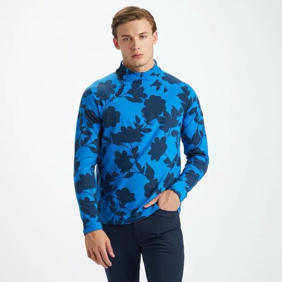 G/FORE TONAL FLORAL LUXE MENS GOLF MID LAYER RACER New With Tags Size Large - Picture 4 of 8